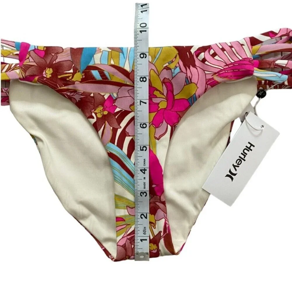 Hurley Swimwear‎ Women's Bikini Palm Paradise Bandeau Multicolor Size Small